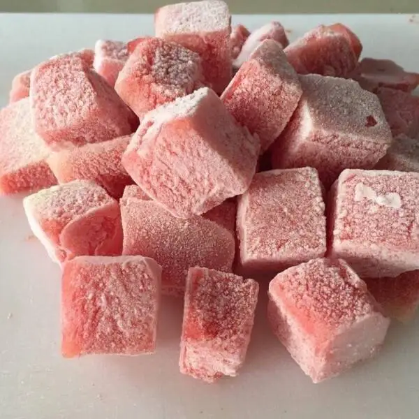 Frozen Watermelon Chunks